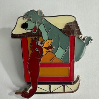 D23 Walt Disney Productions Holiday Greetings Baloo Louie 2010 Disney Pin D7