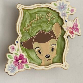 DEC Employee Center Baby Bambi Green Butterflies Disney Pin (A1)