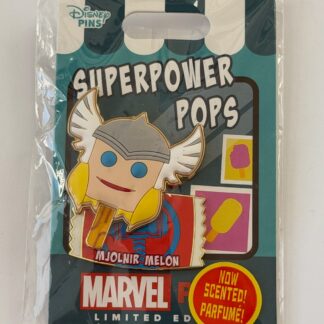 DIS Thor Marvel Superpower Pops Mjolnir Melon Scented Free D 2024 Disney Pin B