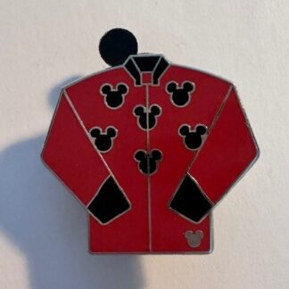 DISNEY 2010 HIDDEN MICKEY RED JACKET SARATOGA SPRING RESORT COMPLETER PIN (A0)