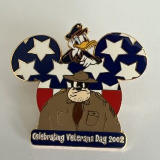 DISNEY DLR VETERANS DAY 2002 DONALD DUCK AND PETE PIN F6