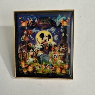 DISNEY PARIS MICKEY Nightmare Jack Sally SCENE HALLOWEEN 2008 PIN (B0)
