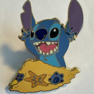 DISNEY PIN PARIS DISNEYLAND STITCH PLAYING IN SAND  (A2)