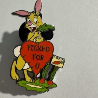 DISNEY VALENTINE 2003 RABBIT PICKED FOR U CARROT PIN (E1)