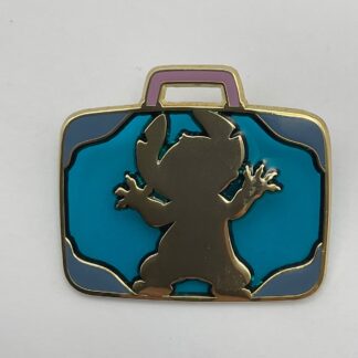 DISNEY WDW MARQUEE STAINED GLASS LUGGAGE STITCH PIN ON CARD LE 1000 H1