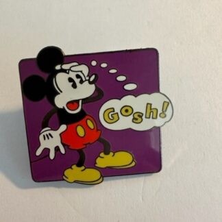 DIsney DLR Cast Lanyard Series Words Gosh! Pin (C5)