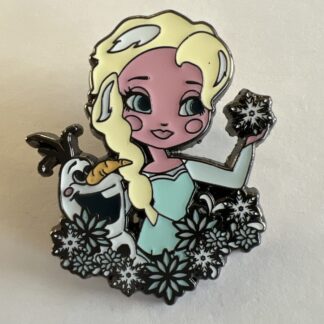 DIsney Elsa Olaf Floral Pin Frozen Loungefly Flowers Snowflakes Sidekicks E4