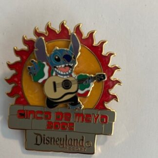 DLR Cinco De Mayo 2005 Stitch Sun Lilo & Stitch Guitar  Disney Pin (B9)