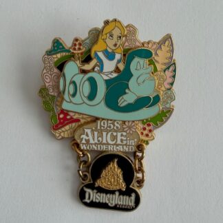 DLR - Magical Milestones - 1958 - Alice In Wonderland Opens 2005 Disney Pin B1