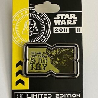 DLR Sci - Fi  Do Or Do Not There Is No Try Star Wars Quotes Yoda Disney Pin B