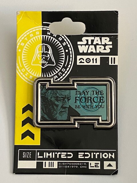 DLR Sci-Fi May The Force Be With You Star Wars Quotes Obi Wan Disney Pin LE (B)