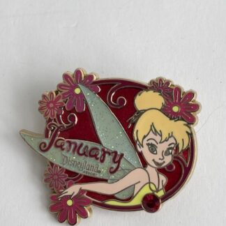 DLR Tinker Bell Birthstone Collection 2008 January Garnet Red Disney Pin LE (A2)