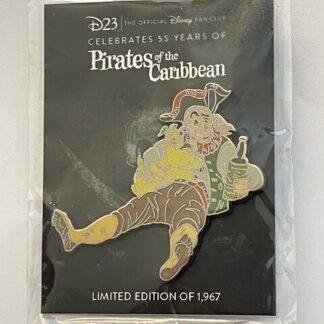 DS 55 Years Of Pirates Of The Caribbean D23 LE Drunken Sailor Disney Pin  (B)