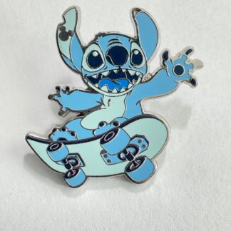 Disney 2025 WDW Hidden Mickey Stitch Skateboard Blue Color Story Pin H2