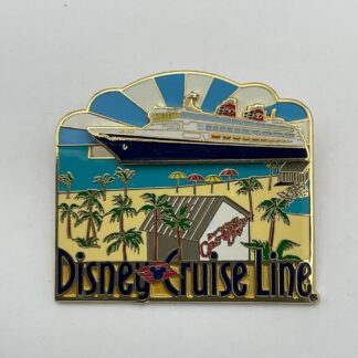 Disney Cruise Line Castaway Cay Ship Slider DCL 2002 Pin H7