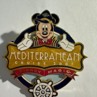 Disney DCL Mickey Mediterranean Cruise 2007 Logo Pin   (E6)