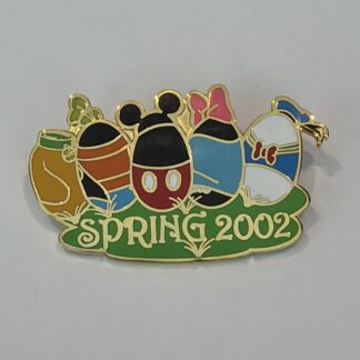 Disney DLR Cast Spring FAB 5 Mickey Goofy Pluto Donald Minnie Easter Eggs Pin G5