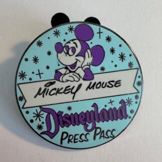 Disney Dateline Disneyland 1955 Mickey Mouse Press Pass Mystery LE 350 Pin (A0)
