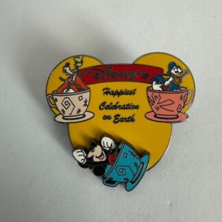 Disney Kellogg’s #4 Happiest Place On Earth Goofy Donald Mickey Tea Cups (E8)