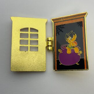 Disney Loungefly Pin Halloween Trick-or-Treat Hinged Door Pluto G3