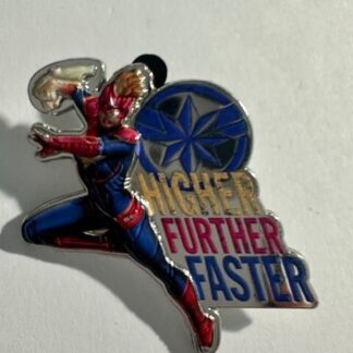Disney Marvel Captain Marvel Higher Further Faster Pin (B7)