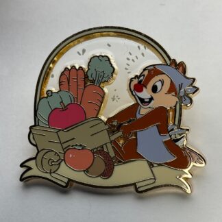 Disney Minogram Chip & Dale Veggies Mystery Pin Carrots Wheelbarrow G9