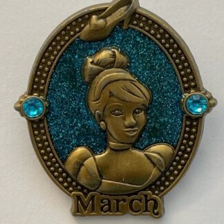 Disney Parks Birthstone Cinderella Pin March Aquamarine  (D0)
