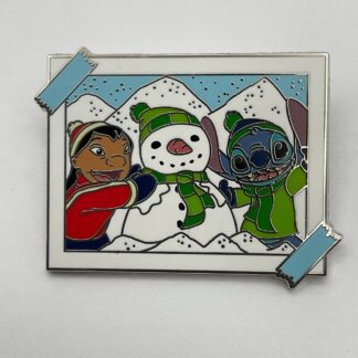 Disney Parks Mystery Pin Photograph Lilo & Stitch Snowman 2024 G5