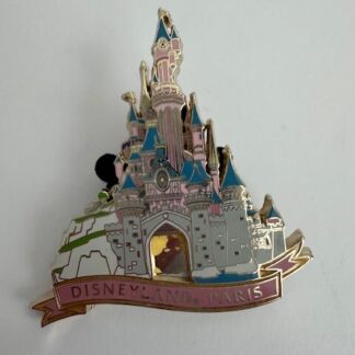 Disney Pin 43178 WDI Paris Disneyland 50th Anniversary Castle Aurora DLP (D2)