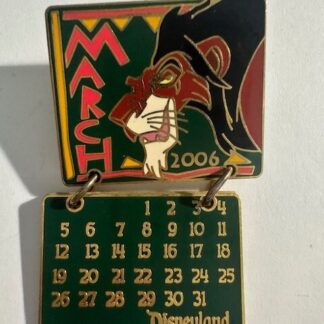 Disney Pin DLR - Scar - Calendar - March (B4)