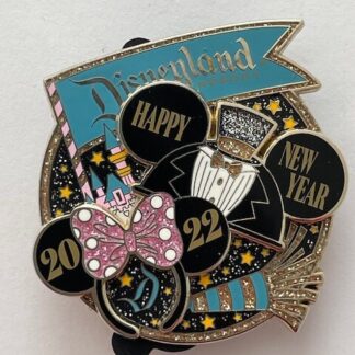 Disney Pin Happy New Year 2022 Disneyland LE 2500 (A9)