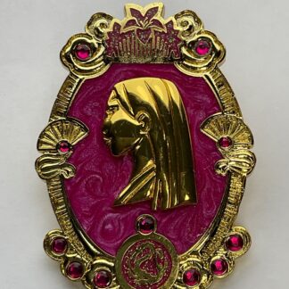 Disney Pin Monogram Mulan Jeweled Princess Gold Portrait Cameo Mystery G9