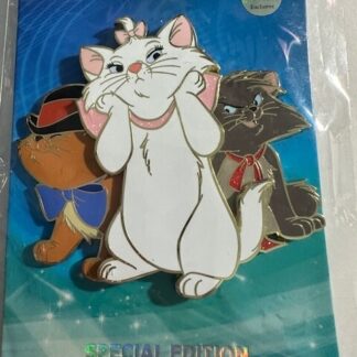 Disney Pink a la Mode Marie Toulouse Berlioz Group Pose Aristocats LE 300 Pin (B