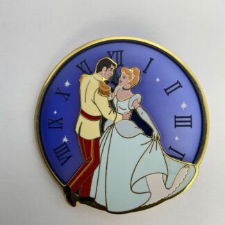 Disney Princess CINDERELLA PRINCE Charming Loungefly Stained Glass Clock Pin H4