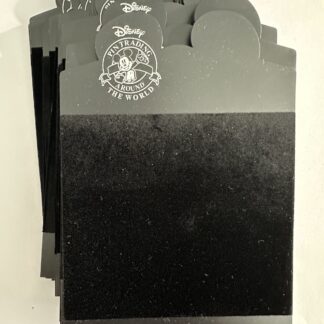 Disney Shopping Store Large Black Card Back for Pins - 20 Total Cards
