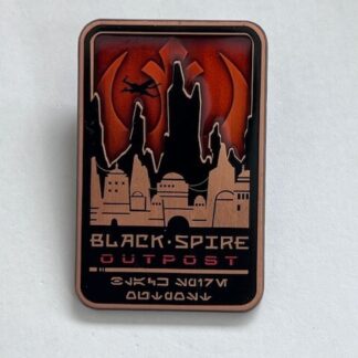 Disney Star Wars Galaxy's Edge Black Spire Outpost Silhouette Pin (E4)