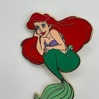 Disney - The Little Mermaid Ariel Sitting Hand on Chin Looking Up Vintage Pin H1