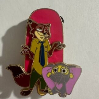 Disney Zootopia Nick Wilde and Finnick Little Toot Toot Popsicle Hustle Pin (C5)