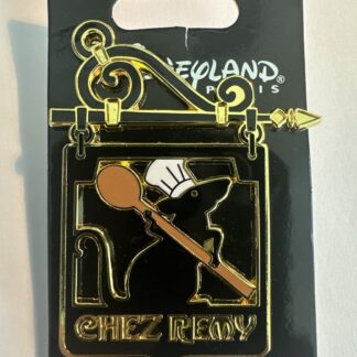 Disneyland Paris Ratatouille 10th Anniversary Pin 2024 Chez Remy Sign with Spoon