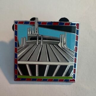 Fly Me To Disney Parks Space Mountain Blue And Red Frame Disney Pin (D9)
