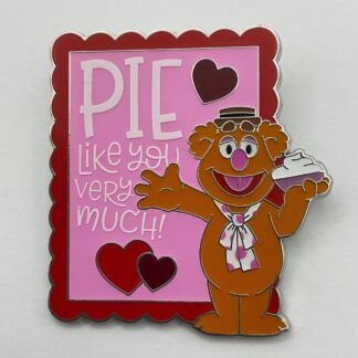 Fozzie Fozzy Bear Pie Like You Very Much-Valentine's Day Disney Pin LR G6