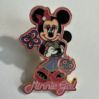 HKDL - Minnie Girl 2006 Hong Kong Butterflies Disney Pin D8