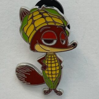 HKDL Zootopia Nick Corn Vegetable Fruit Food Costume Disney Pin (C7)