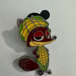 HKDL Zootopia Nick Corn Vegetable Fruit Food Costume Disney Pin (E2)