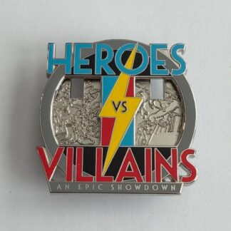 Heroes vs. Villains An Epic Showdown 2021 Logo Disney Pin H1