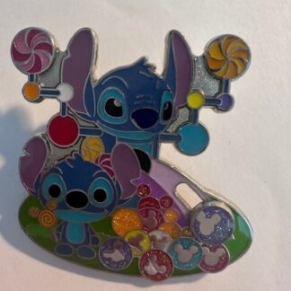 Hong Kong Disneyland Stitch Sliding Pin Sweets Jelly (D3)