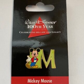 JDS Japan Disney 100th Year Mickey Mouse M For Mickey LE Disney Pin (B)