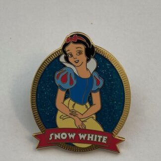 JDS Japan Glitter Ovals Snow White And The Seven Dwarfs Blue Disney Pin (A4)