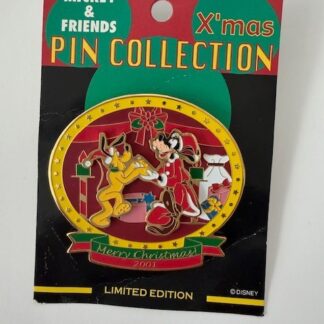 Japan - Goofy and Pluto - Merry Christmas 2001 Disney Pin B