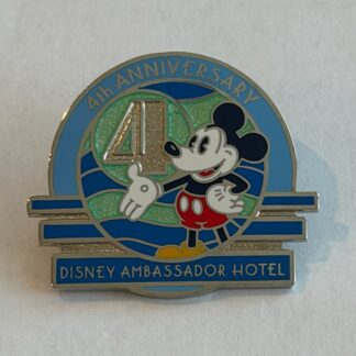 Japan Mickey Mouse Tick Tock Diner Silver Ambassador Hotel 2004 Disney Pin G8
